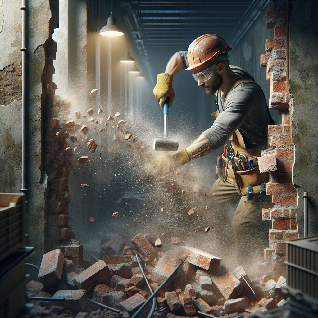 Ruční bourání příček: Cena za m3 a rizikové pasti