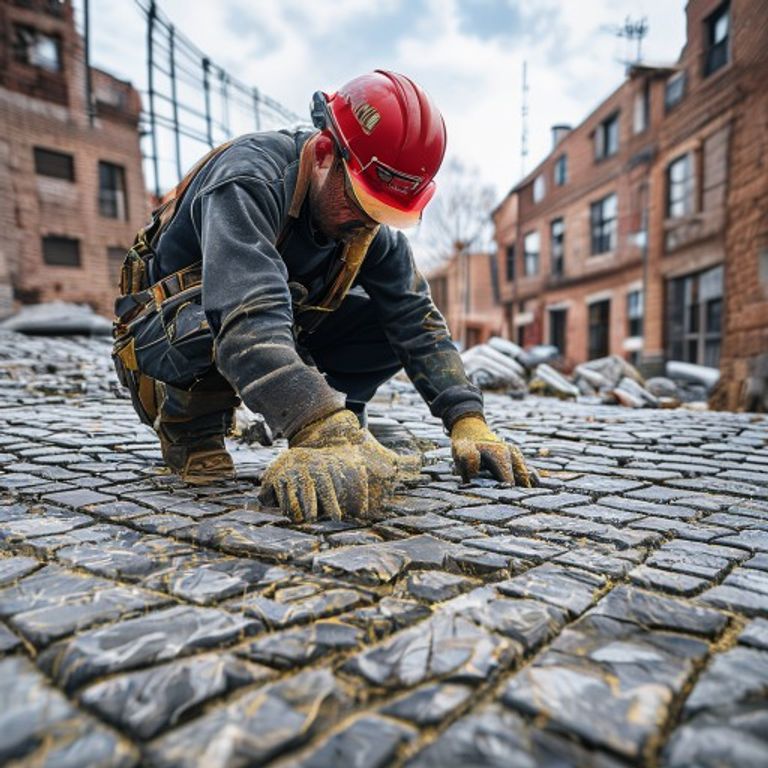 Pokládka žulových kostek kočičí hlavy rychle a bezpečně